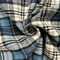 Blue and White Multi Yarn Dyed Plaid Flannel Fabric By the Yard